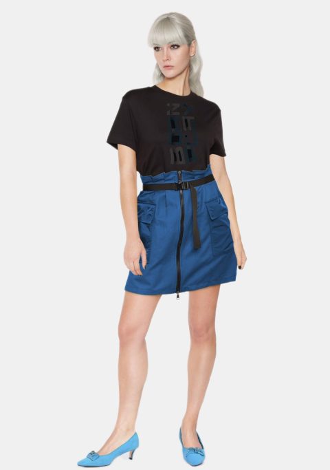 Alexa Navy Cargo Mini Skirt