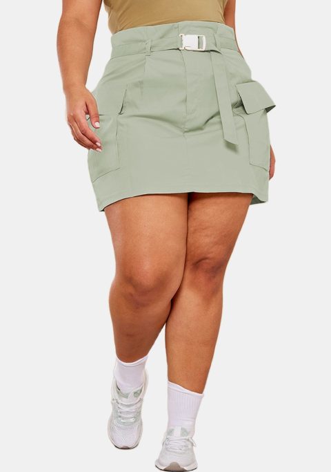 Audrey Plus Size Cargo Mini Skirt - eCargo Skirt