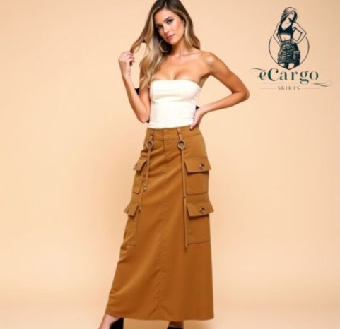 Cargo Long Skirt