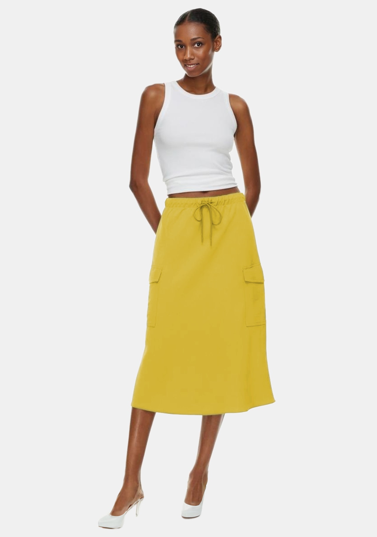 【HI FI FNK】(W) Ark Peach Cargo Skirt W) Ark Peach Cargo Skirt (2color) - HIFIFNK | 60% - Asian