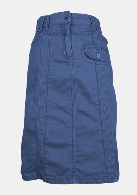 Tan Cargo Midi Skirt