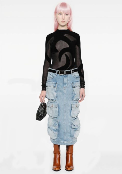 Chloe Light Blue Denim Skirt