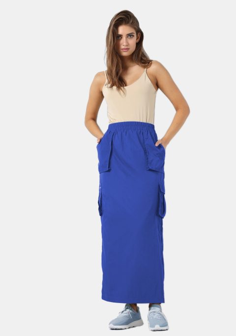 Zoe Royal Blue Cargo Maxi Skirt
