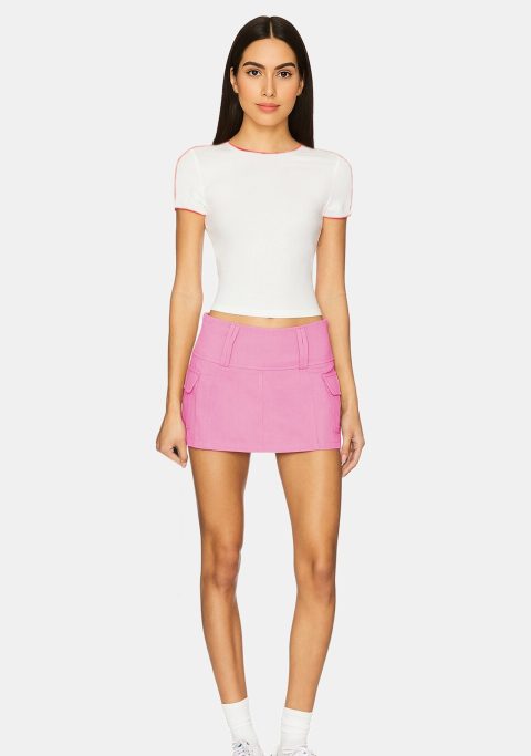 Bubblegum Pink Cargo Skirt