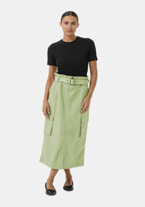 Light Green Cargo Skirt