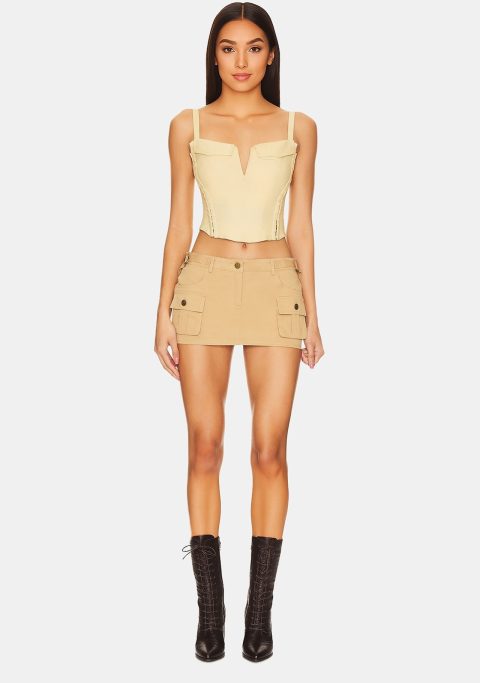 Light Tan Mini Skirt